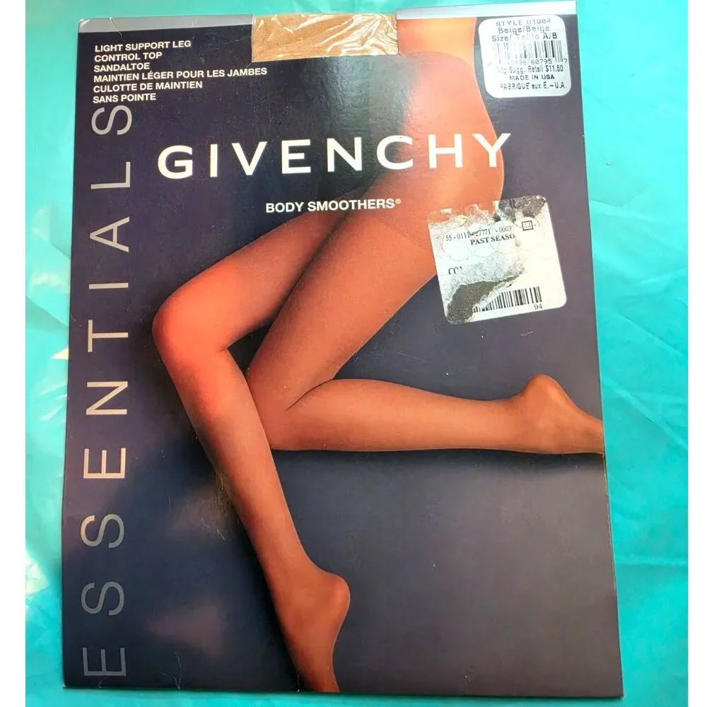 Givenchy Body Smoothers Control Top Pantyhose Beige Size A/B